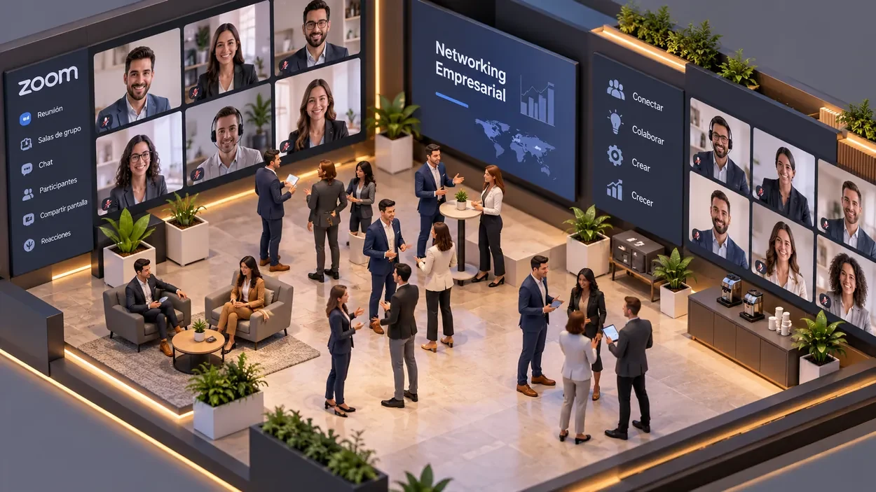 Profesionales construyendo relaciones en una comunidad empresarial